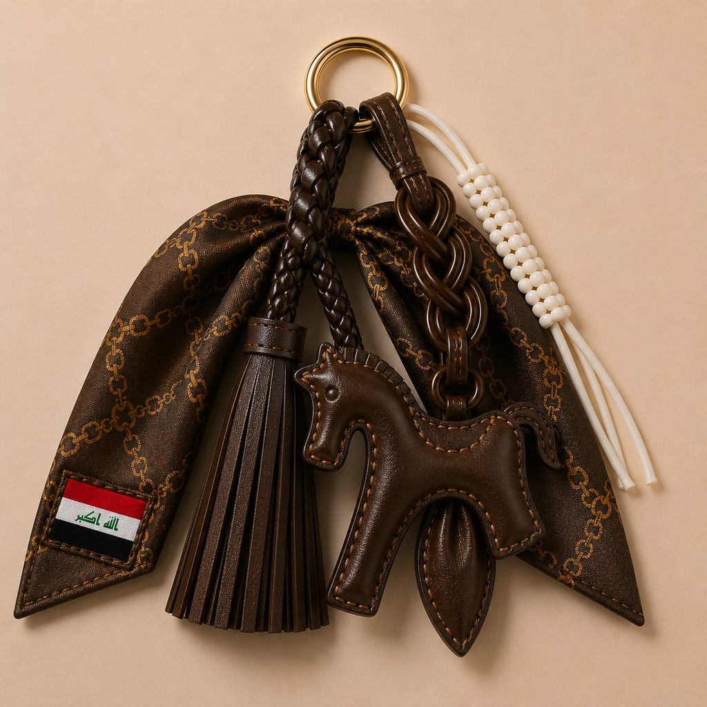 IRAQ Flag Scarf Charm