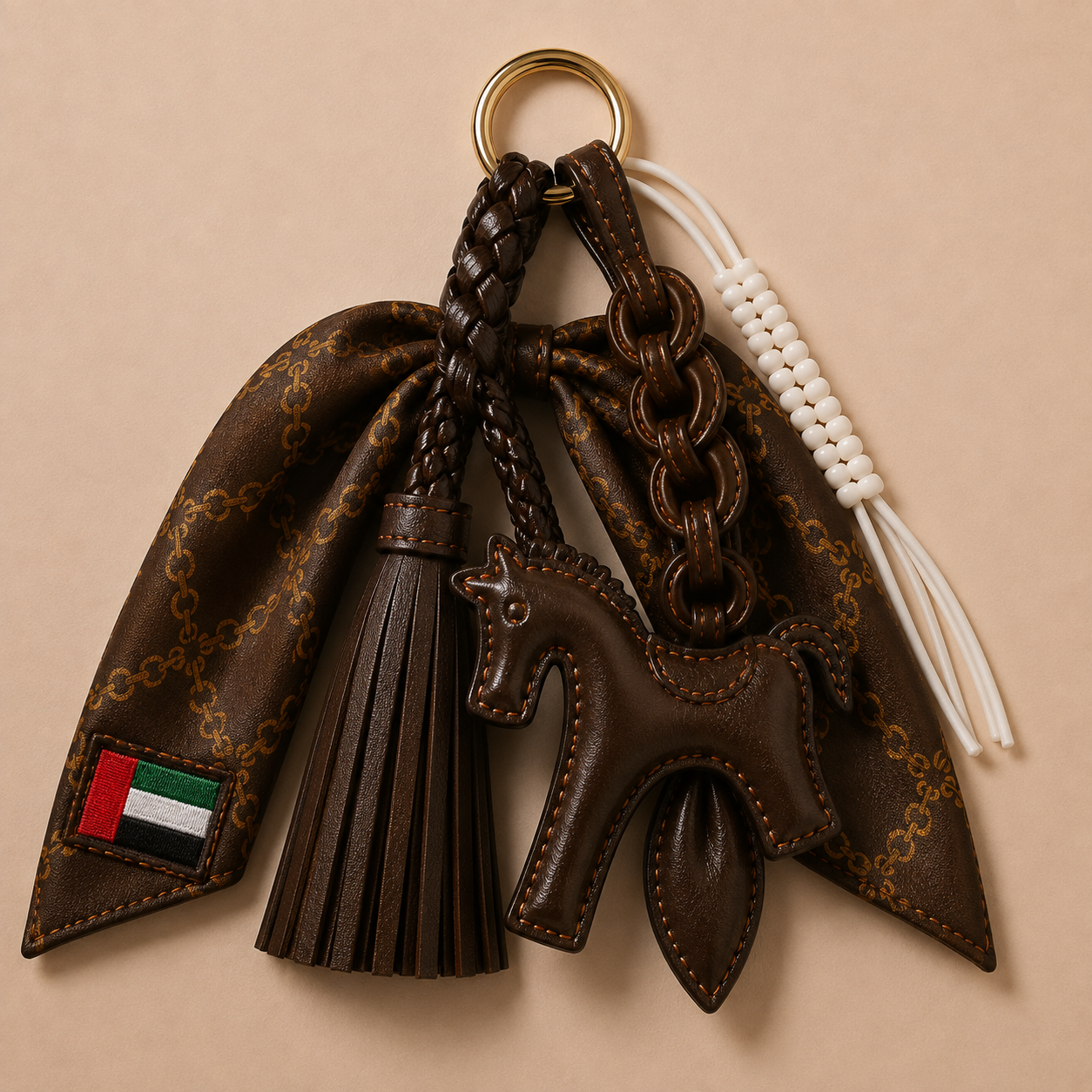 UNITED ARAB EMIRATES Flag Scarf Charm