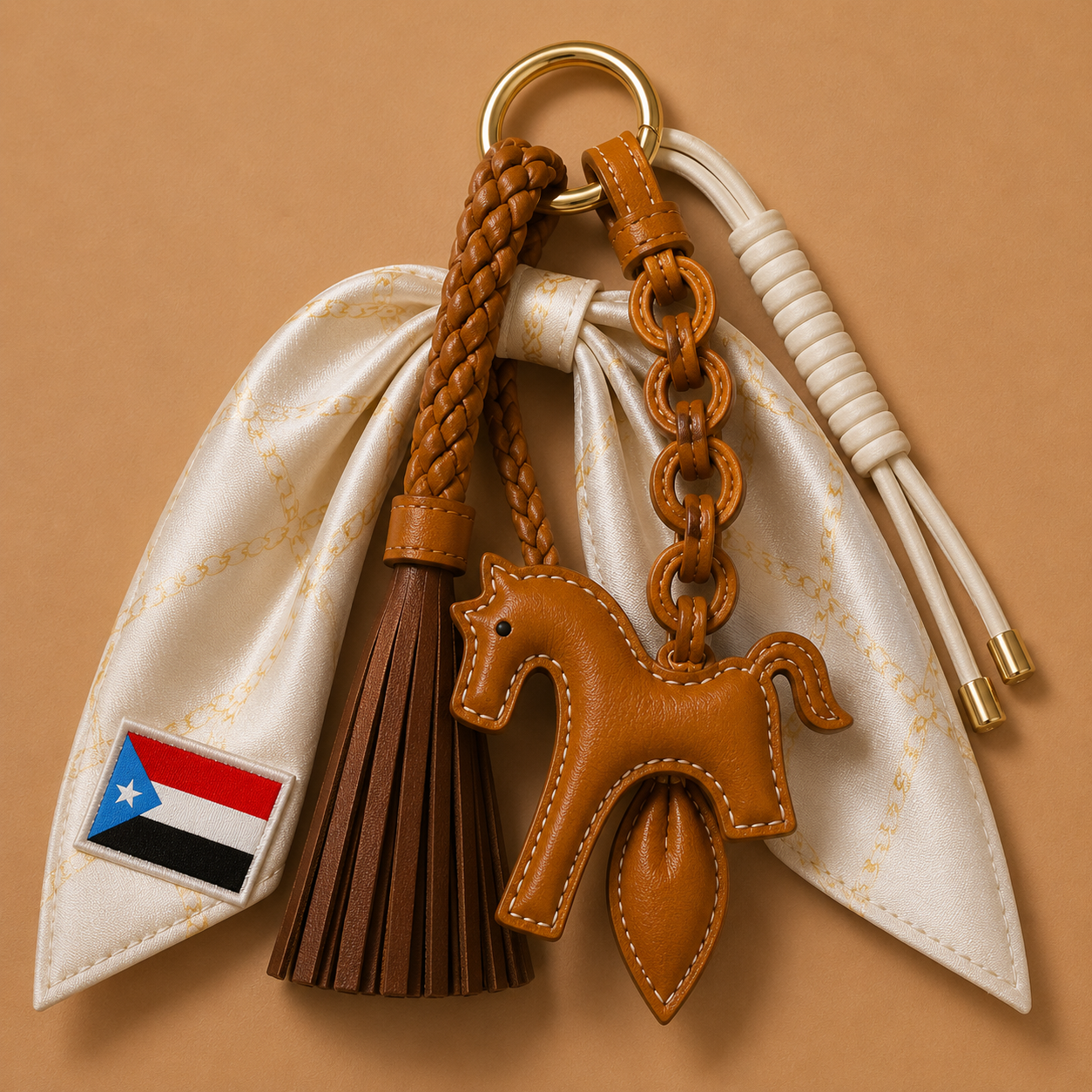 SHIQAAL Flag Scarf Charm