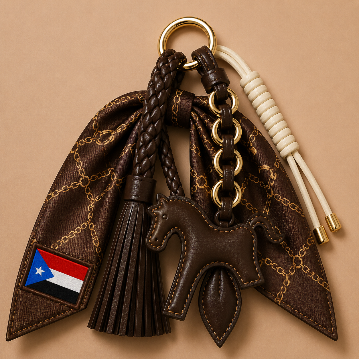 SHIQAAL Flag Scarf Charm