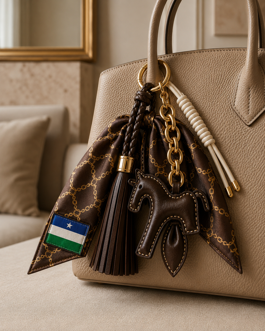 Puntland Flag Scarf Charm
