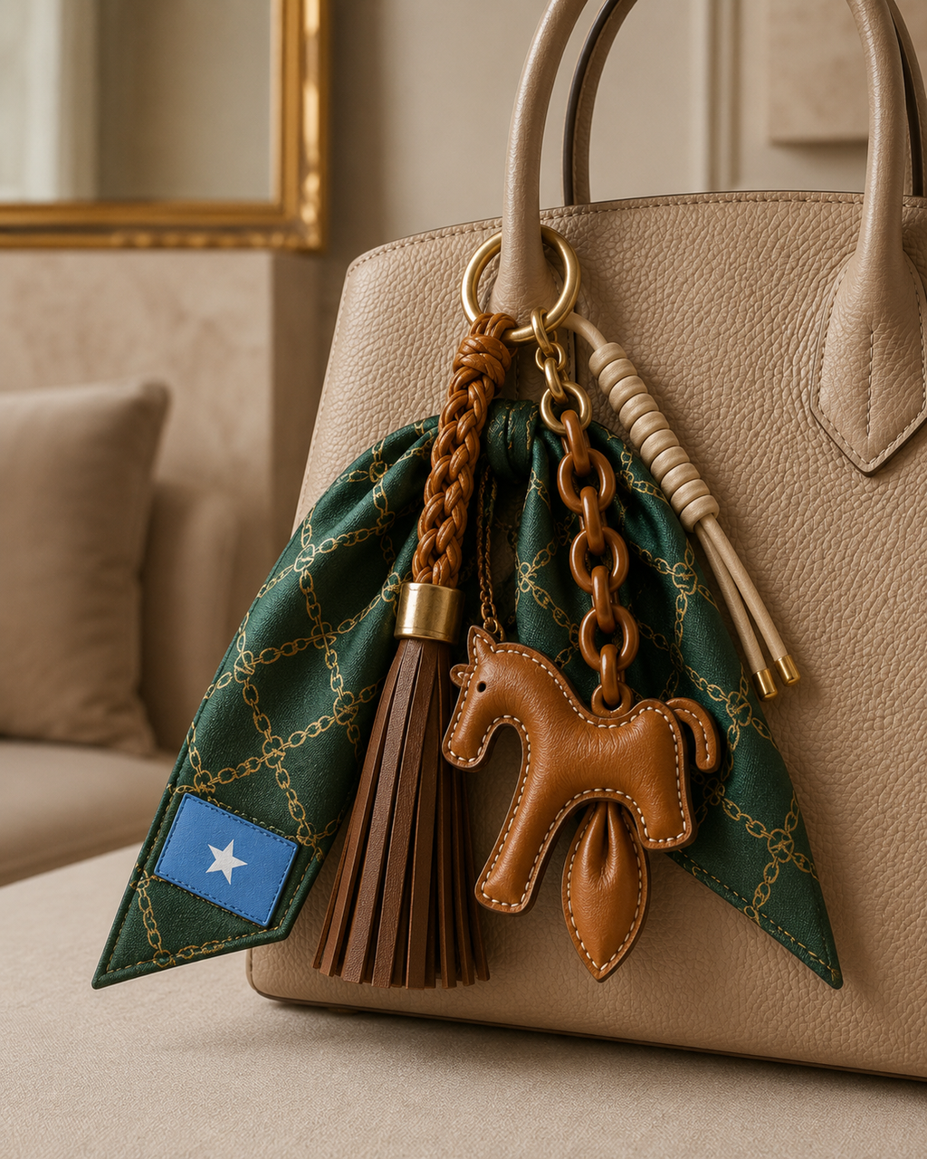 Somalia Flag Scarf Charm