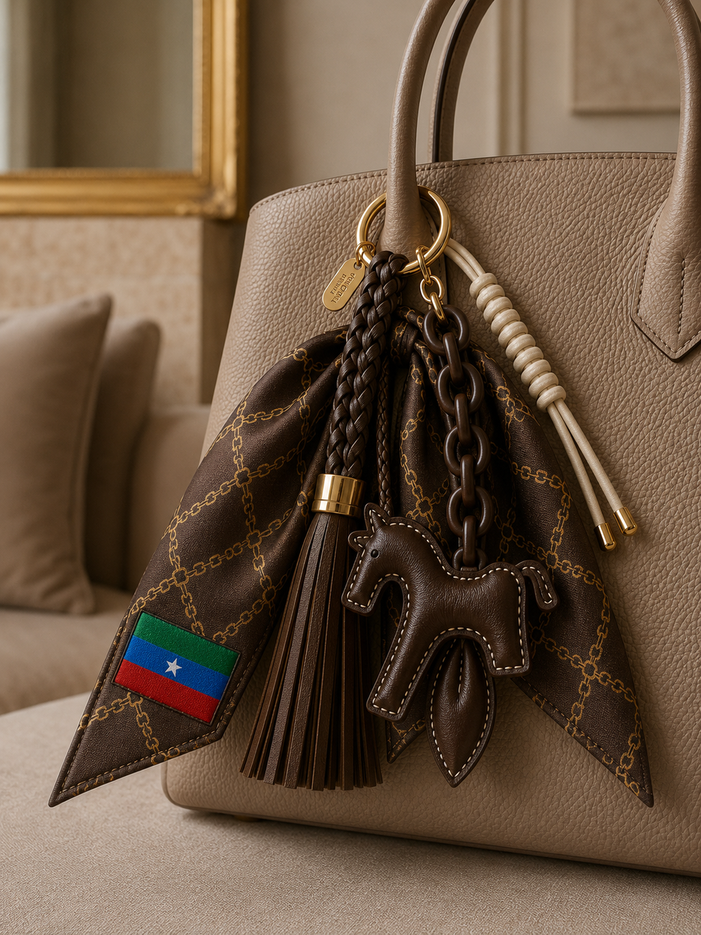 Ogaden Flag Scarf Charm