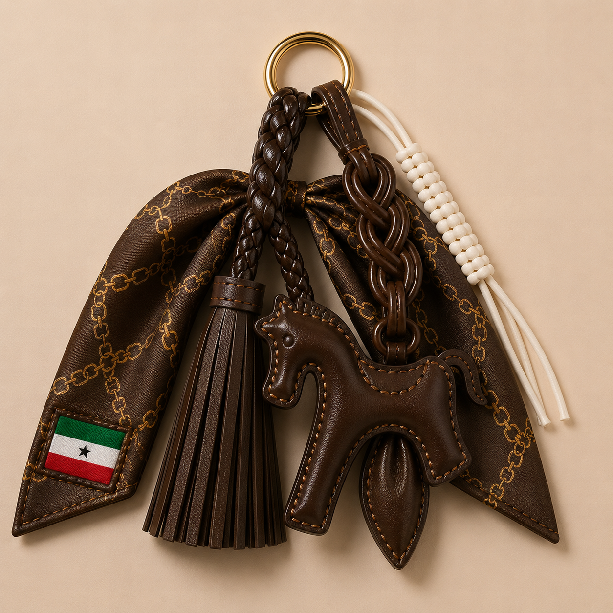 Somaliland Flag Scarf Charm